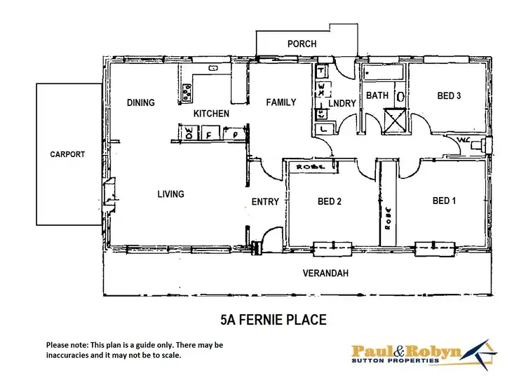 Floorplan of Homely house listing, 5 Fernie Place, Monash ACT 2904