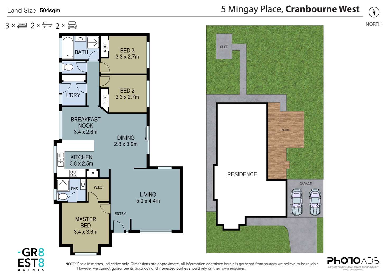 Floorplan of Homely house listing, 5 MINGAY PLACE, Cranbourne West VIC 3977