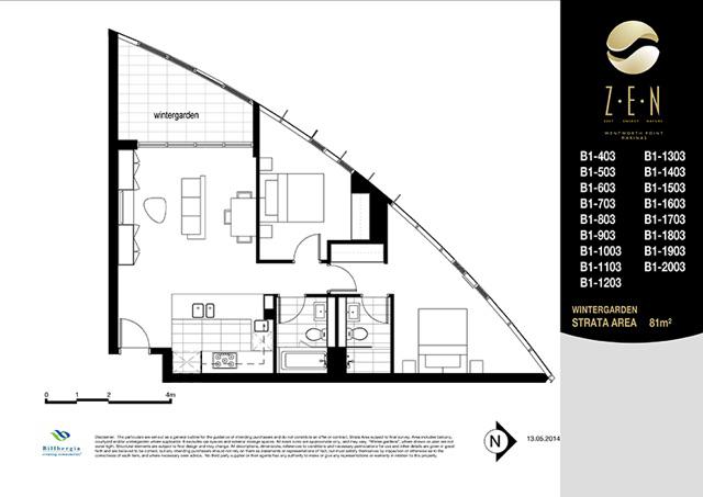 Floorplan of Homely apartment listing, 803/2 Waterways Street, Wentworth Point NSW 2127