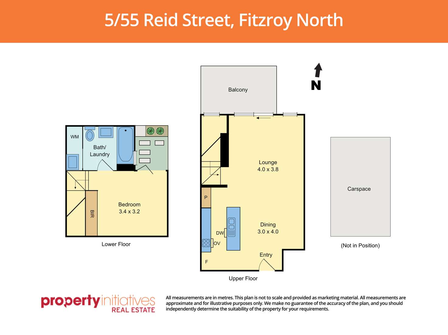 Floorplan of Homely apartment listing, 5/55 Reid Street, Fitzroy North VIC 3068