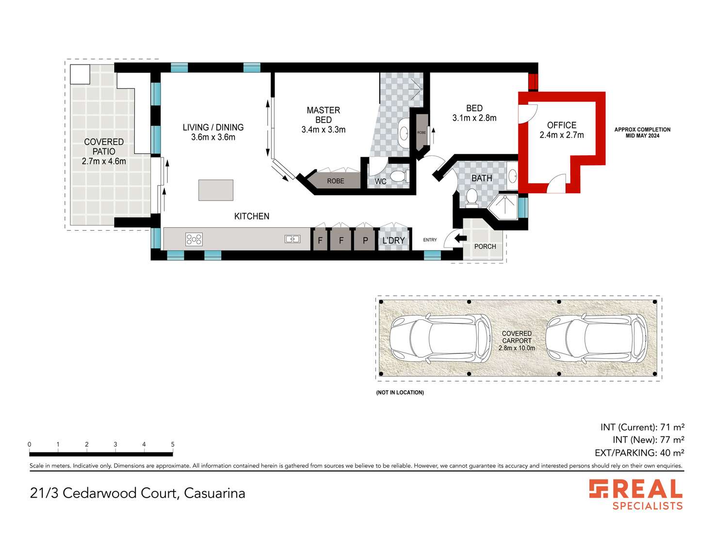 Floorplan of Homely townhouse listing, 21/3 Cedarwood Court, Casuarina NSW 2487