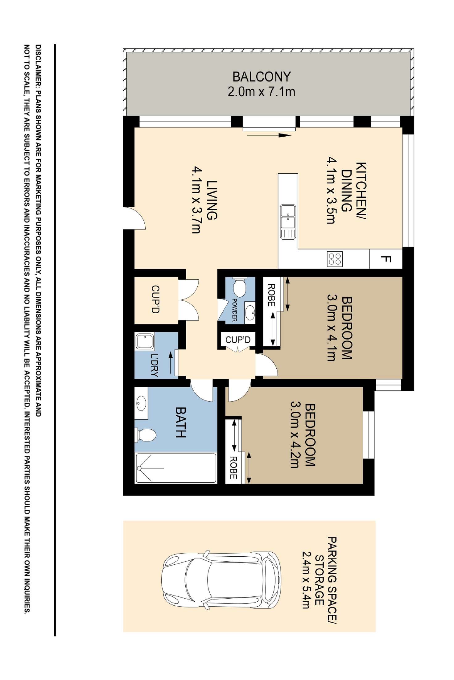 Floorplan of Homely apartment listing, 24-26 George Street, Liverpool NSW 2170