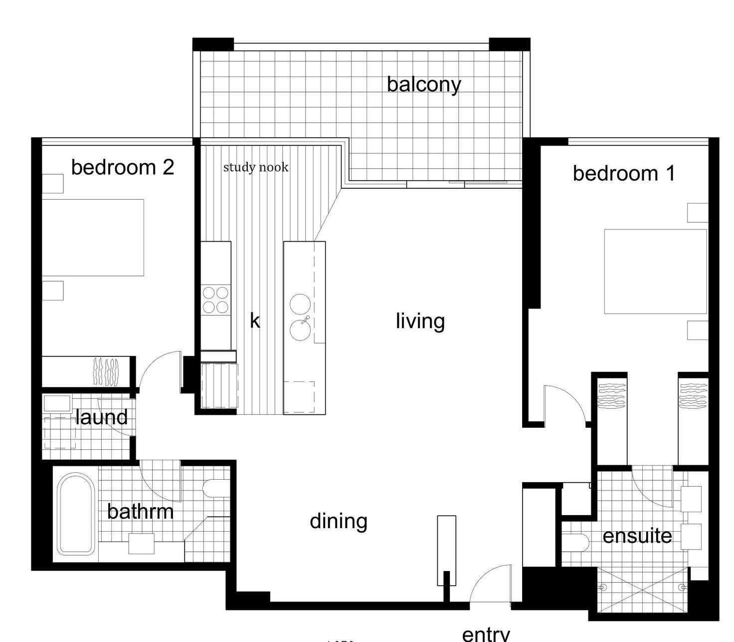 Floorplan of Homely apartment listing, 105/147 Beach Street, Port Melbourne VIC 3207