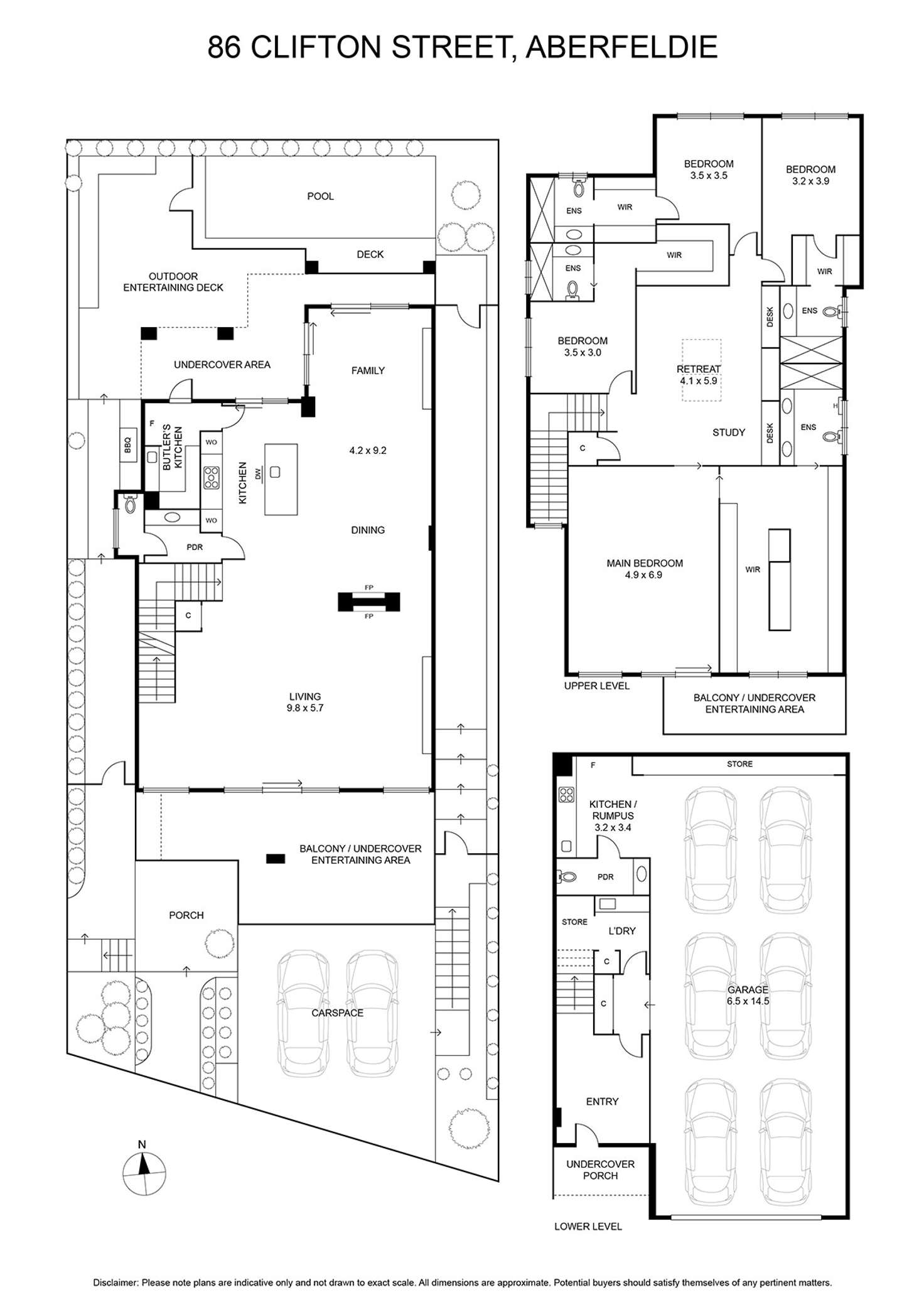 Floorplan of Homely house listing, 86 Clifton Street, Aberfeldie VIC 3040