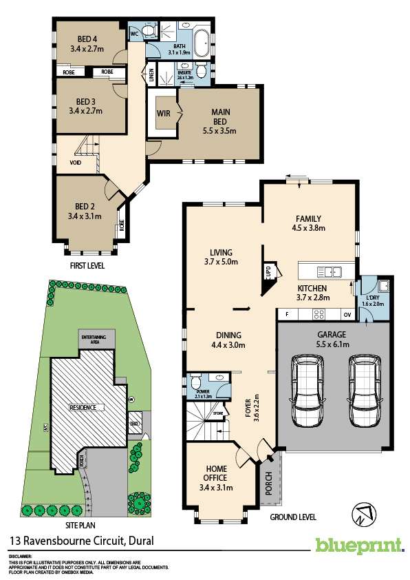 Floorplan of Homely house listing, 13 Ravensbourne Circuit, Dural NSW 2158