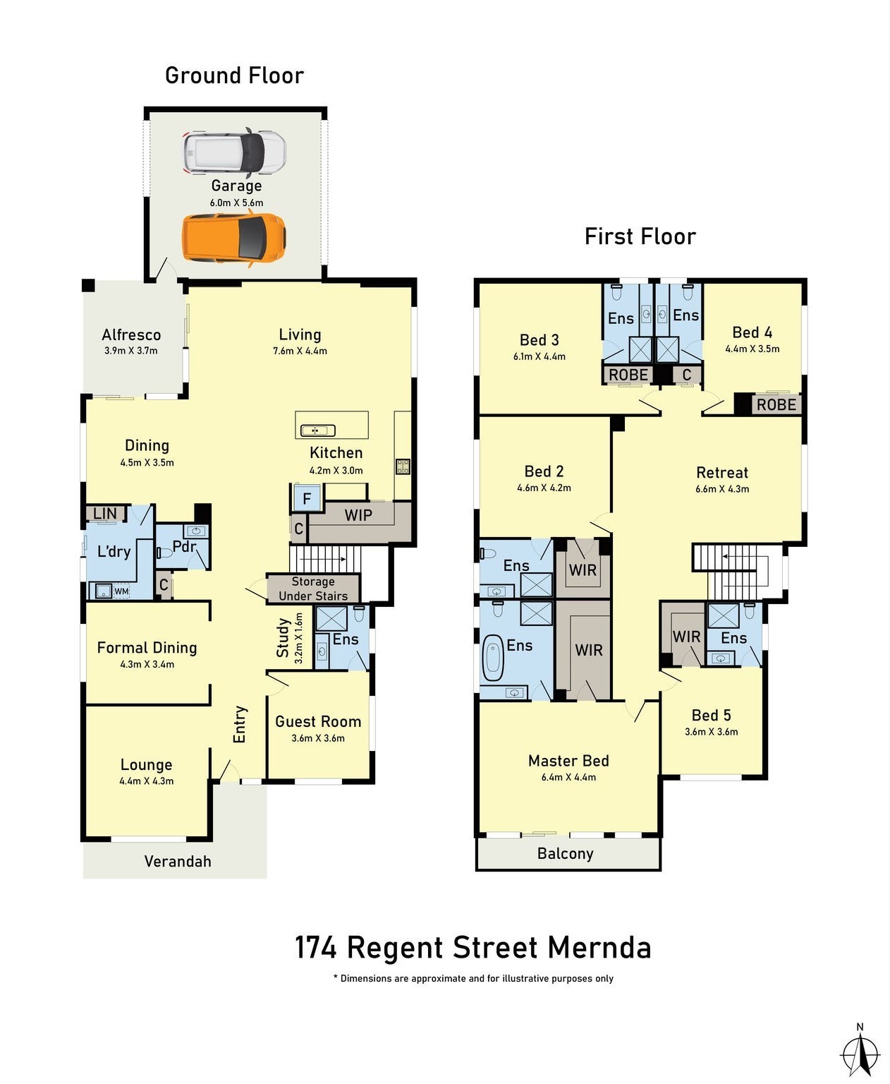 Floorplan of Homely house listing, 174 Regent Street, Mernda VIC 3754