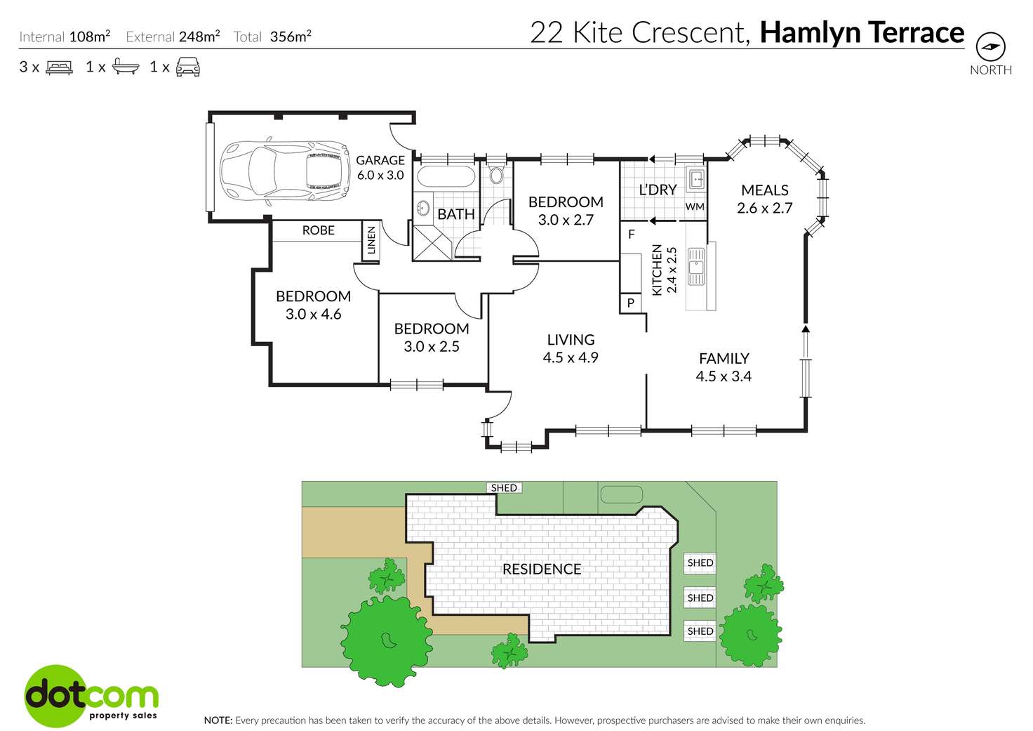 Floorplan of Homely house listing, 22 Kite Crescent, Hamlyn Terrace NSW 2259