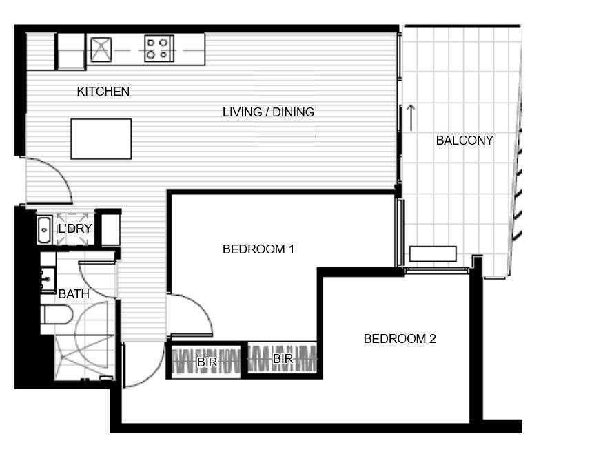 Floorplan of Homely apartment listing, 205/999 Whitehorse Road, Box Hill VIC 3128