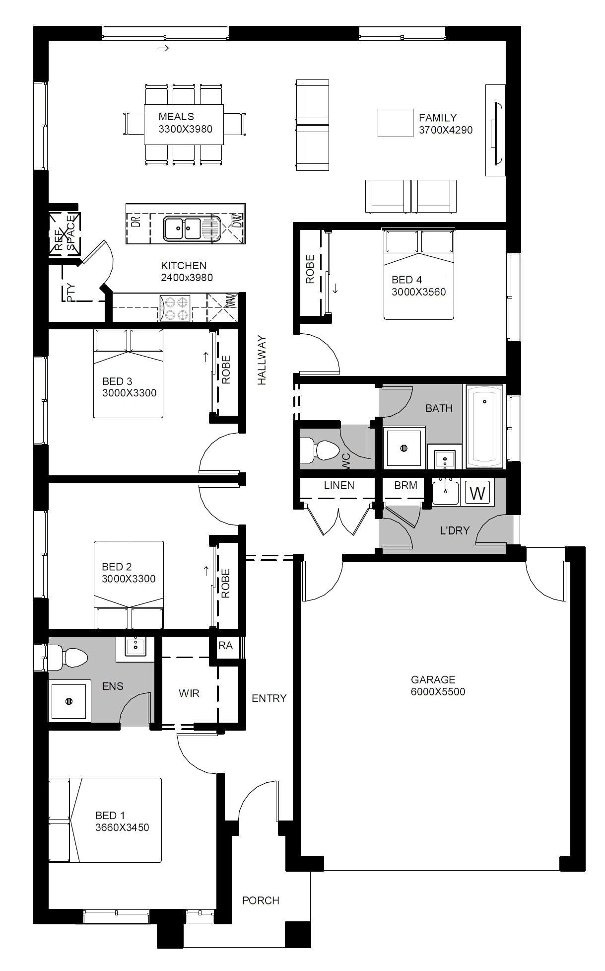 Floorplan of Homely house listing, Lot 1465 Boundary Road (Arramont), Wollert VIC 3750
