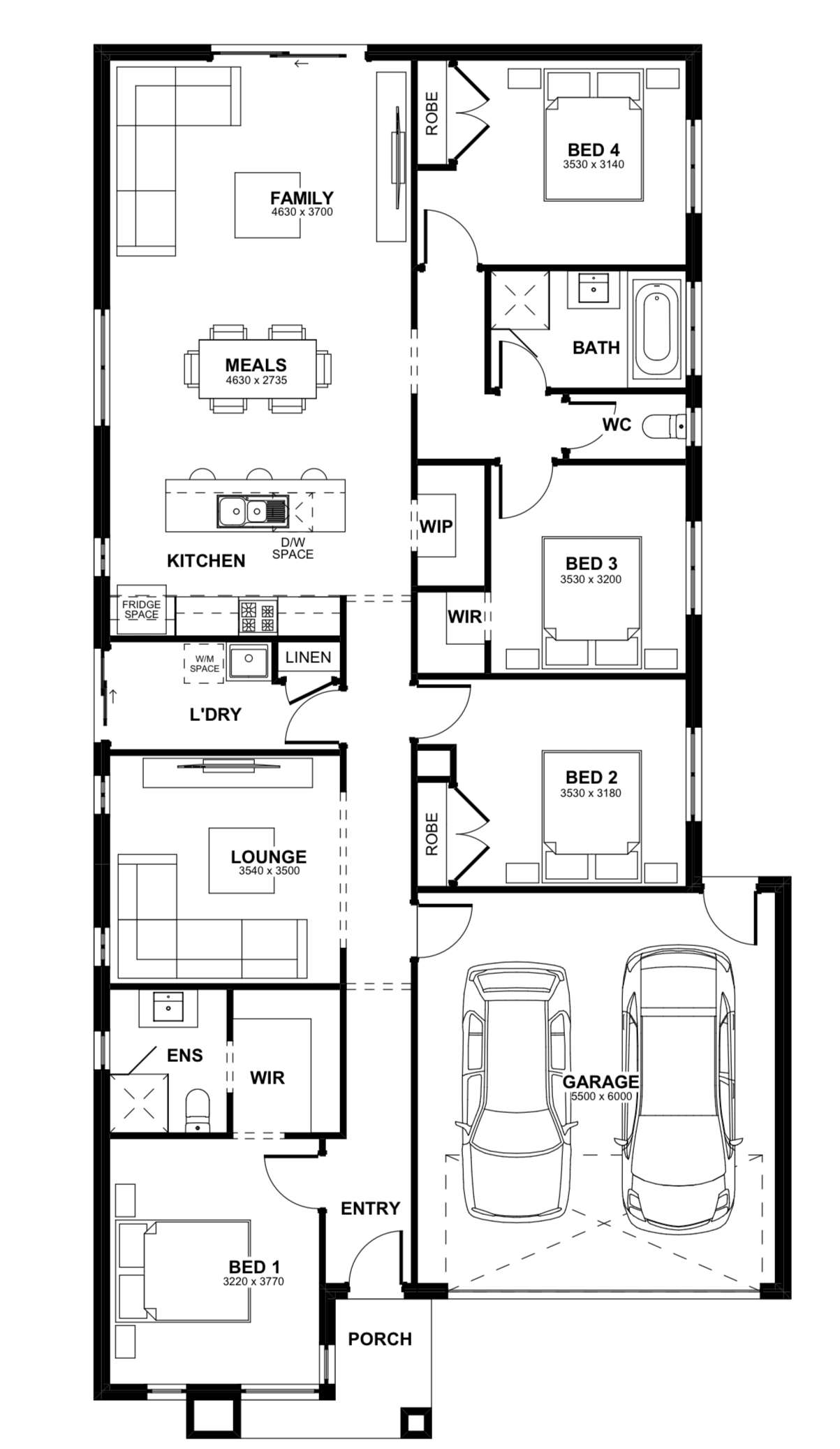 Floorplan of Homely house listing, 1908 Liberty Drive, Lara VIC 3212