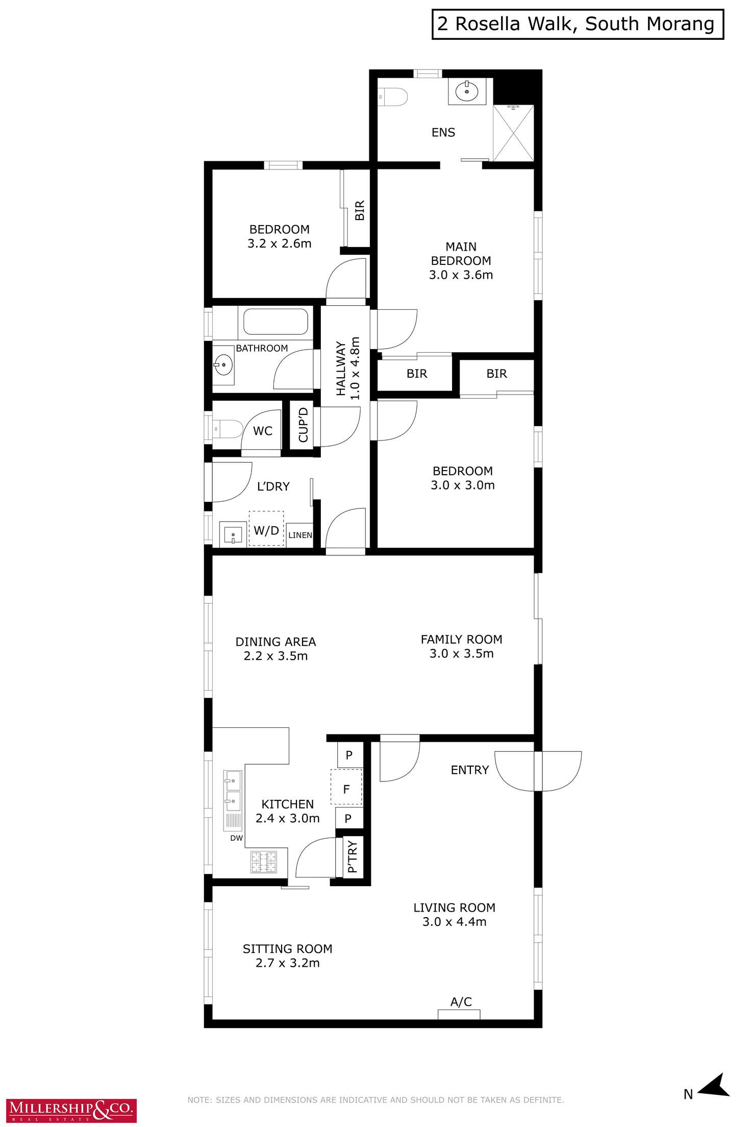 Floorplan of Homely house listing, 2 Rosella Walk, South Morang VIC 3752