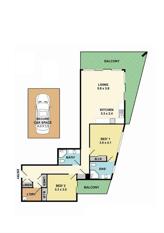 Floorplan of Homely apartment listing, 17/24 College Crescent, Hornsby NSW 2077