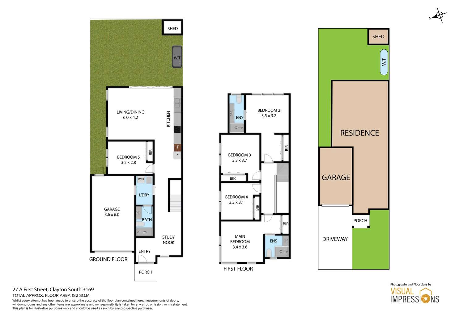 Floorplan of Homely townhouse listing, 27a First Street, Clayton South VIC 3169