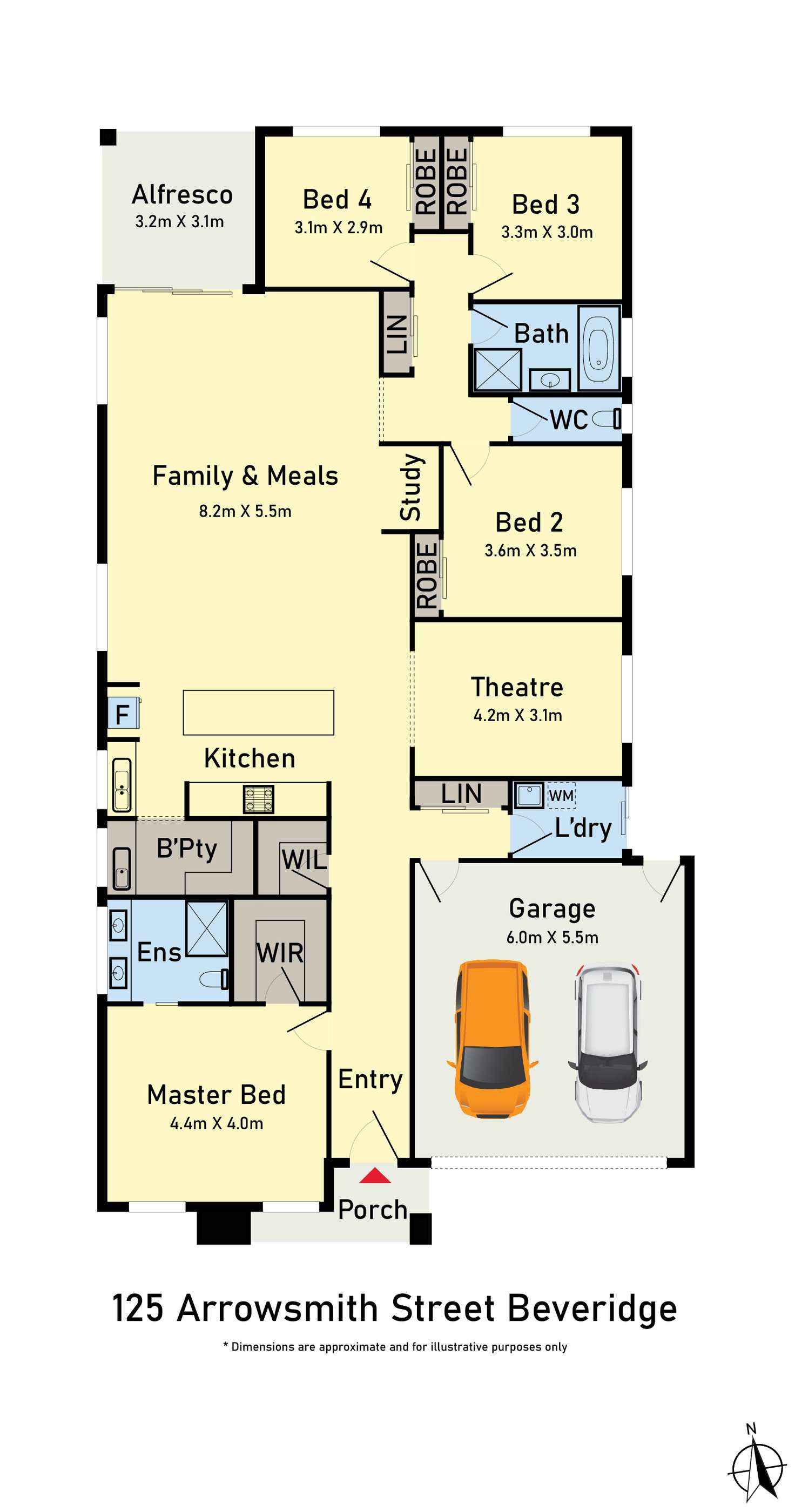 Floorplan of Homely house listing, 125 Arrowsmith Street, Beveridge VIC 3753