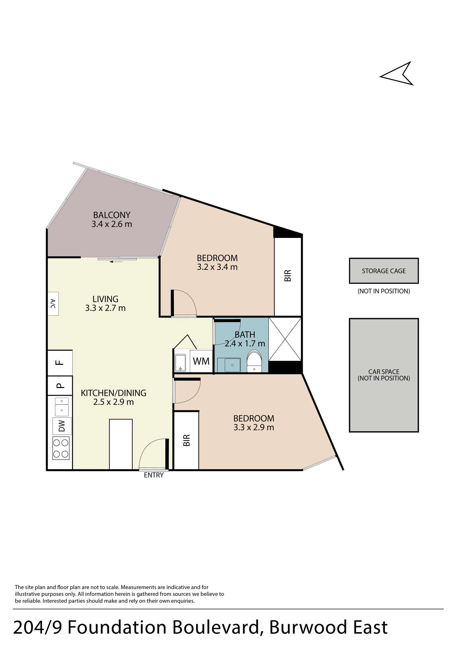 Floorplan of Homely apartment listing, 204/9 Foundation Boulevard, Burwood East VIC 3151