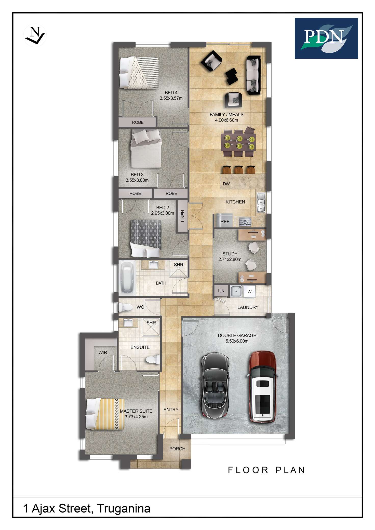 Floorplan of Homely house listing, 1 Ajax Street, Truganina VIC 3029