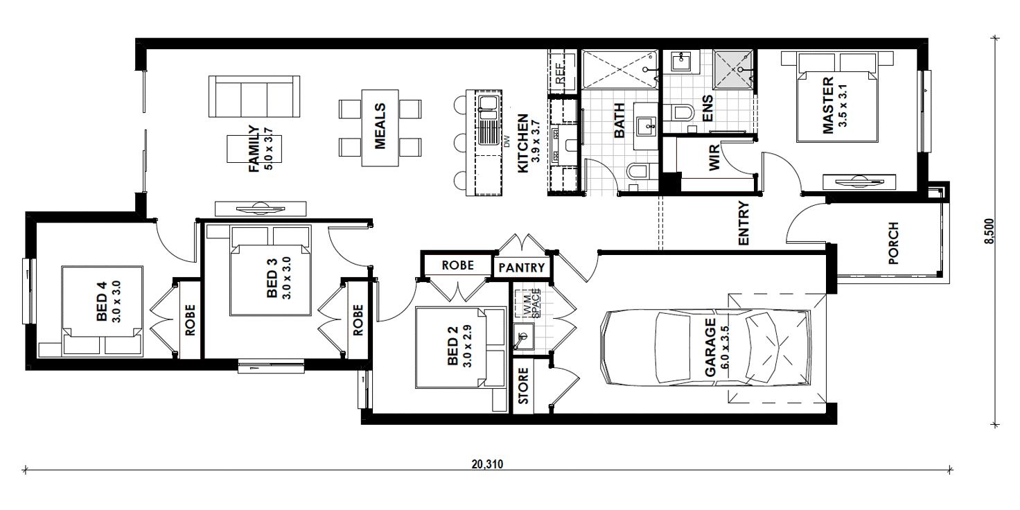 Floorplan of Homely house listing, Lot 2624 Harlem Way, Berwick VIC 3806