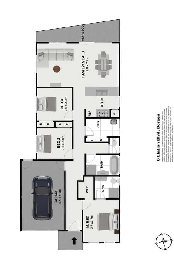 Floorplan of Homely house listing, 6 Elation Boulevard, Doreen VIC 3754