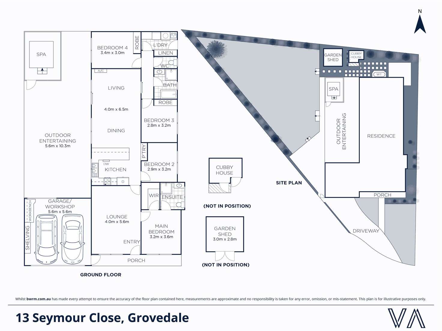 Floorplan of Homely house listing, 13 Seymour Close, Grovedale VIC 3216