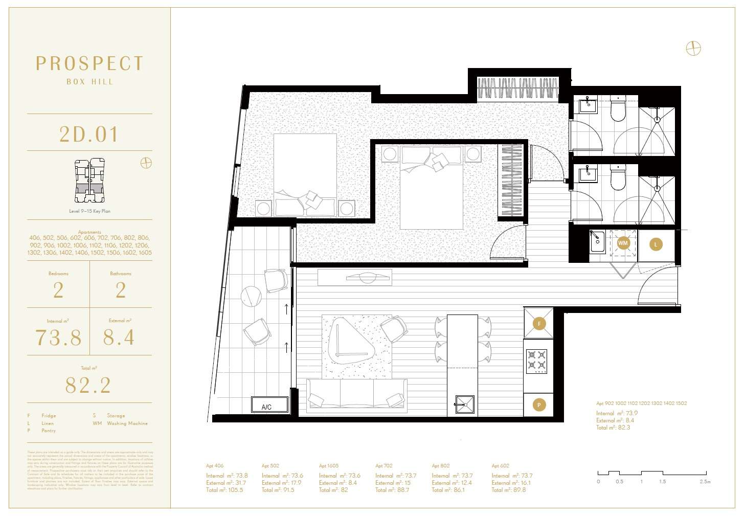 Floorplan of Homely apartment listing, 1904/9 Prospect St, Box Hill VIC 3128