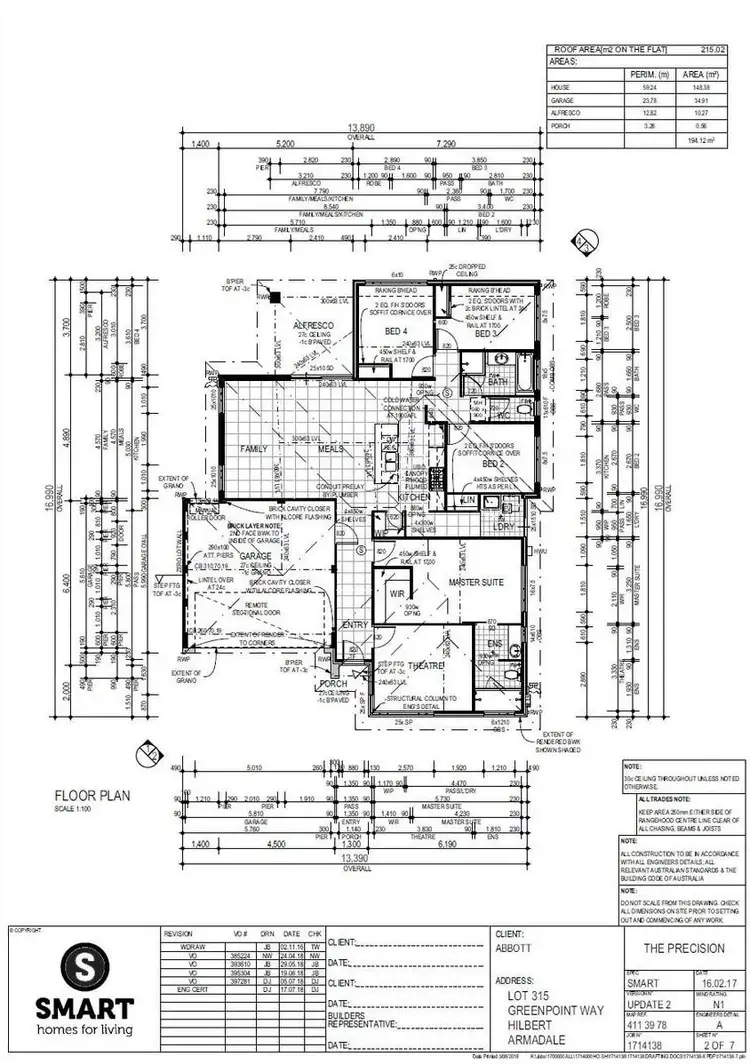 Floorplan of Homely house listing, 43 Greenpoint Way, Hilbert WA 6112