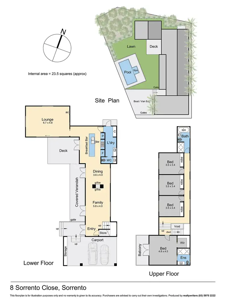 Floorplan of Homely house listing, 8 Sorrento Close, Sorrento VIC 3943