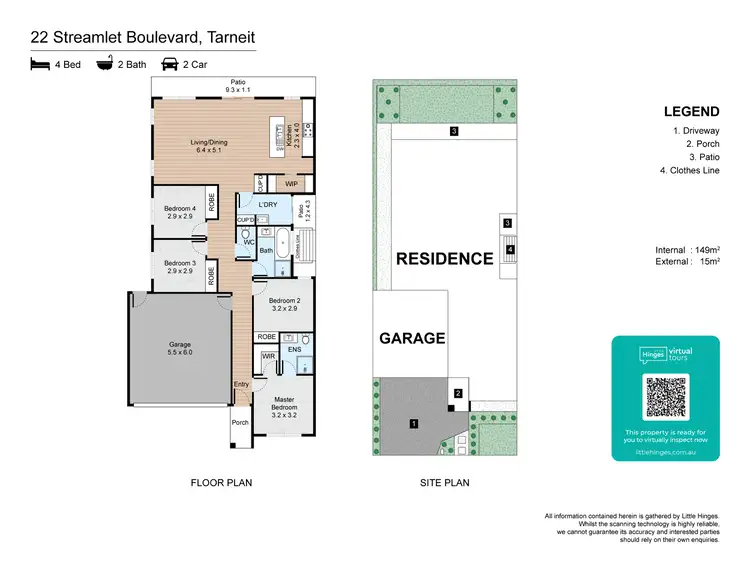 Floorplan of Homely house listing, 22 Streamlet Boulevard, Tarneit VIC 3029