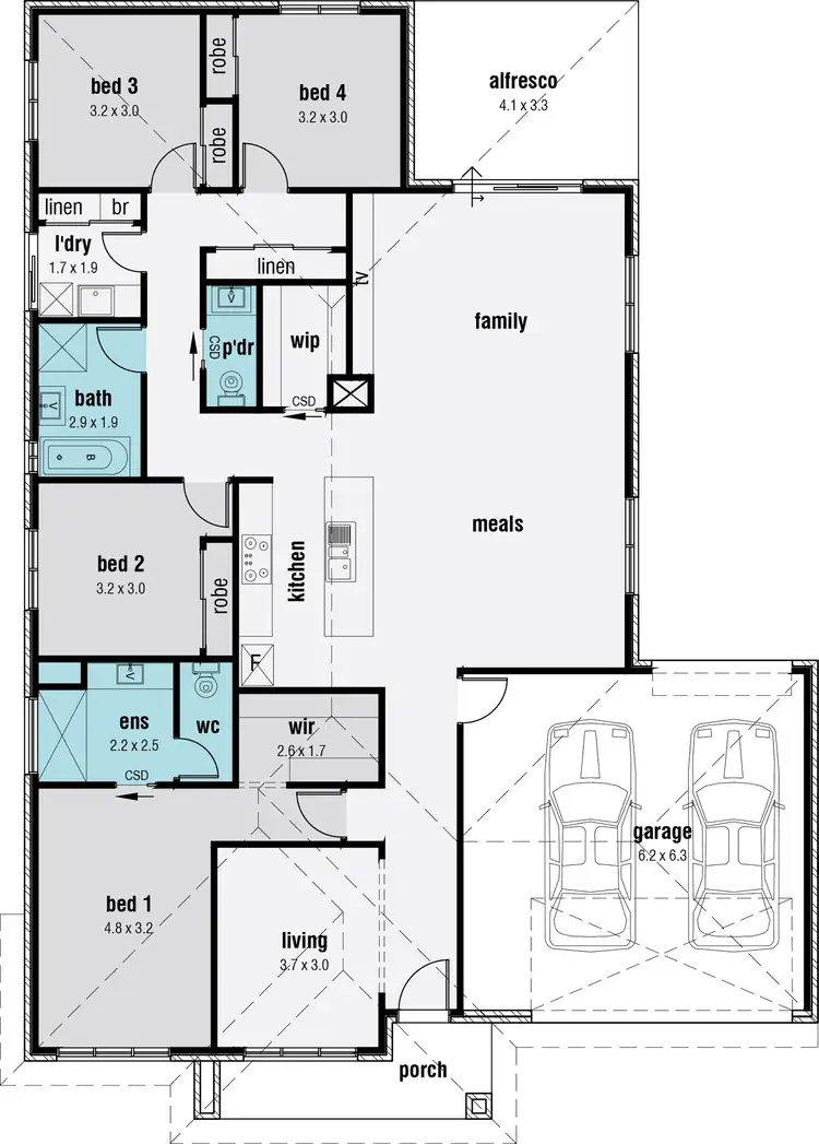 Floorplan of Homely house listing, 21 Rynas Way, Diggers Rest VIC 3427