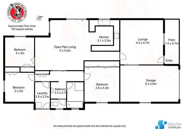 Floorplan of Homely semi-detached listing, 10 Woolabar Drive, Broulee NSW 2537