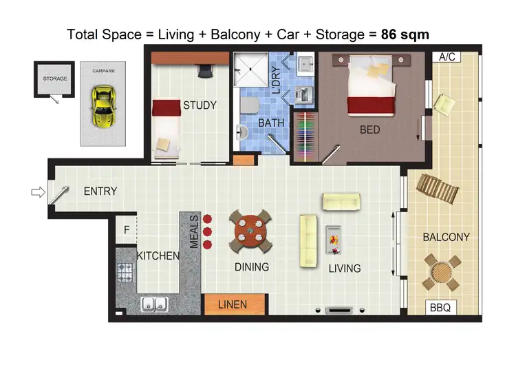 Floorplan of Homely apartment listing, 210/45 Gungahlin Place, Gungahlin ACT 2912