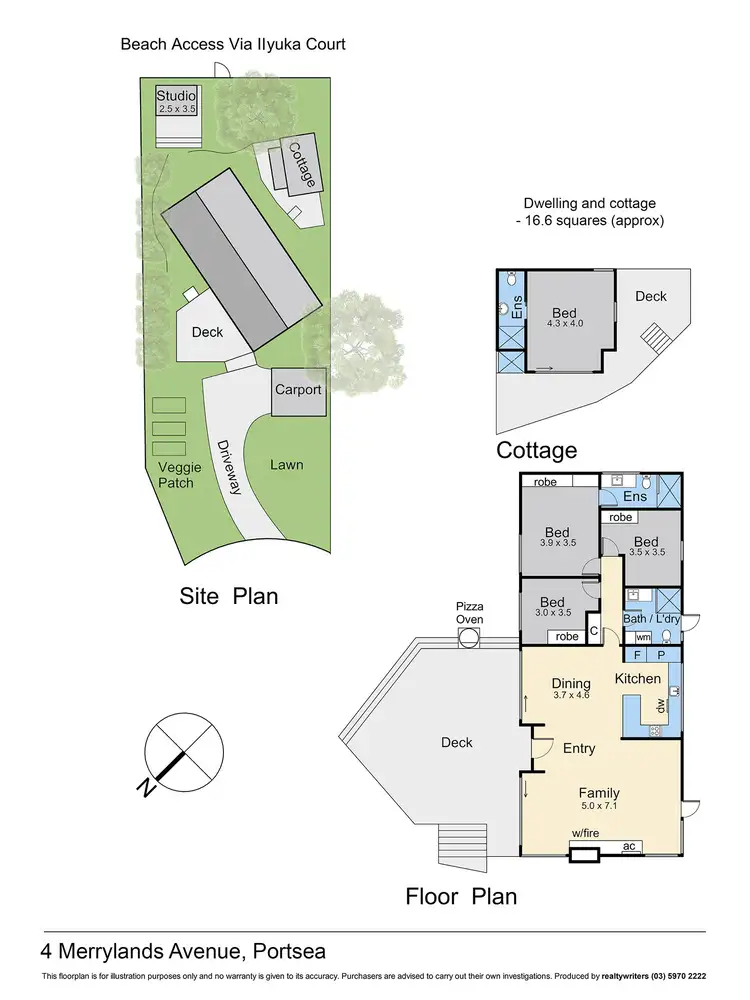 Floorplan of Homely house listing, 4 Merrylands Avenue, Portsea VIC 3944