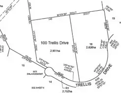 Floorplan of Homely land listing, 100 Trellis Drive, Heathcote VIC 3523