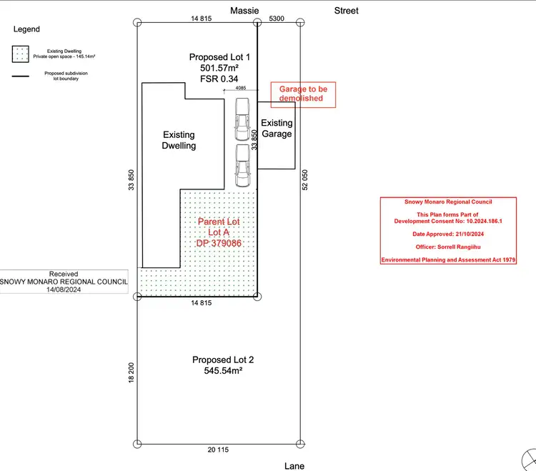 Floorplan of Homely land listing, 20 Massie Street, Cooma NSW 2630