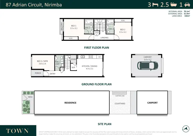 Floorplan of Homely house listing, 87 Adrian Circuit, Nirimba QLD 4551