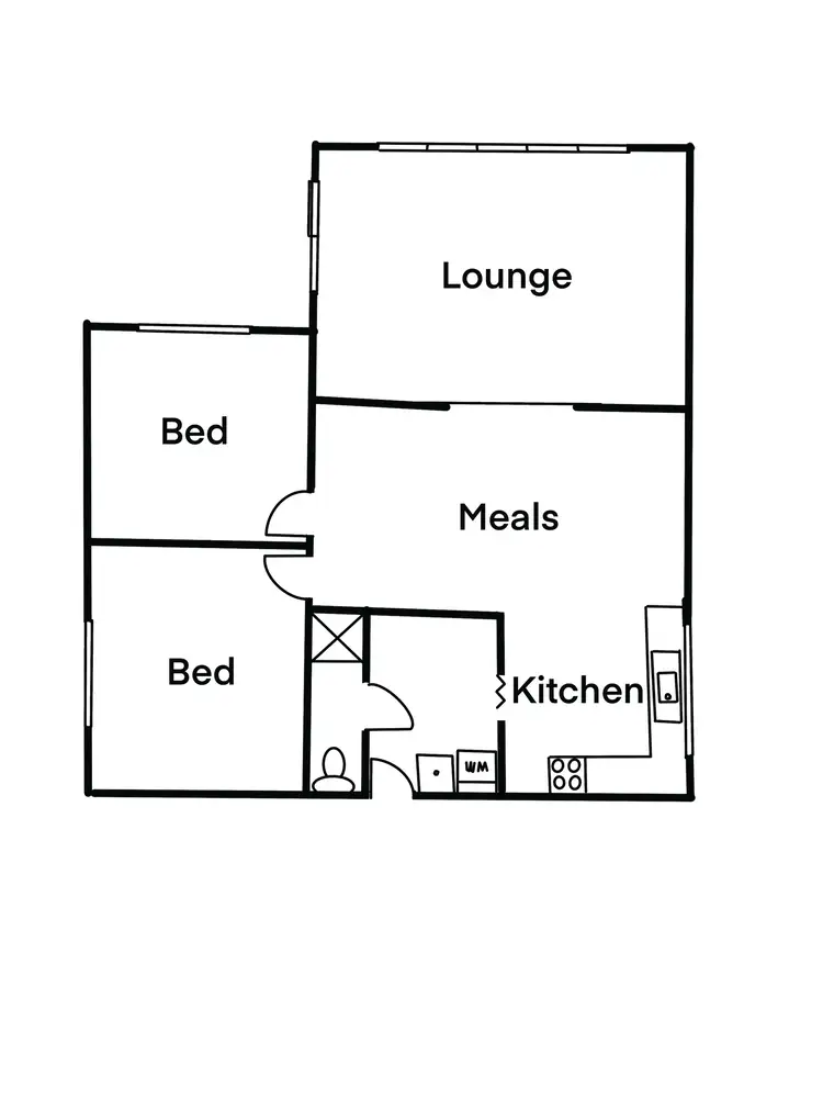 Floorplan of Homely house listing, 13 Leake Street, Southend SA 5280