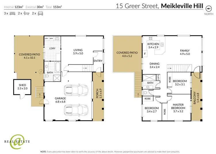 Floorplan of Homely house listing, 15 Greer Street, Meikleville Hill QLD 4703