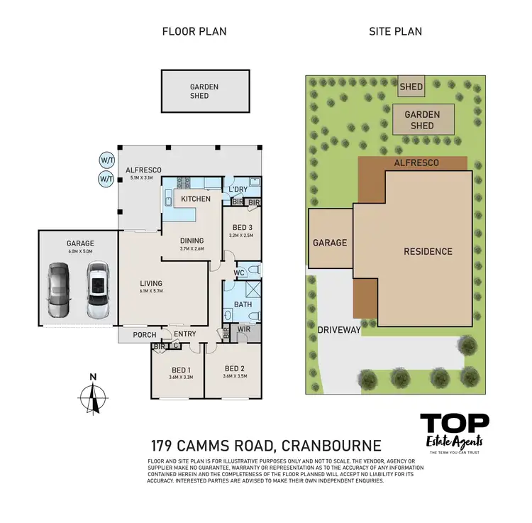 Floorplan of Homely house listing, 179 Camms Road, Cranbourne VIC 3977