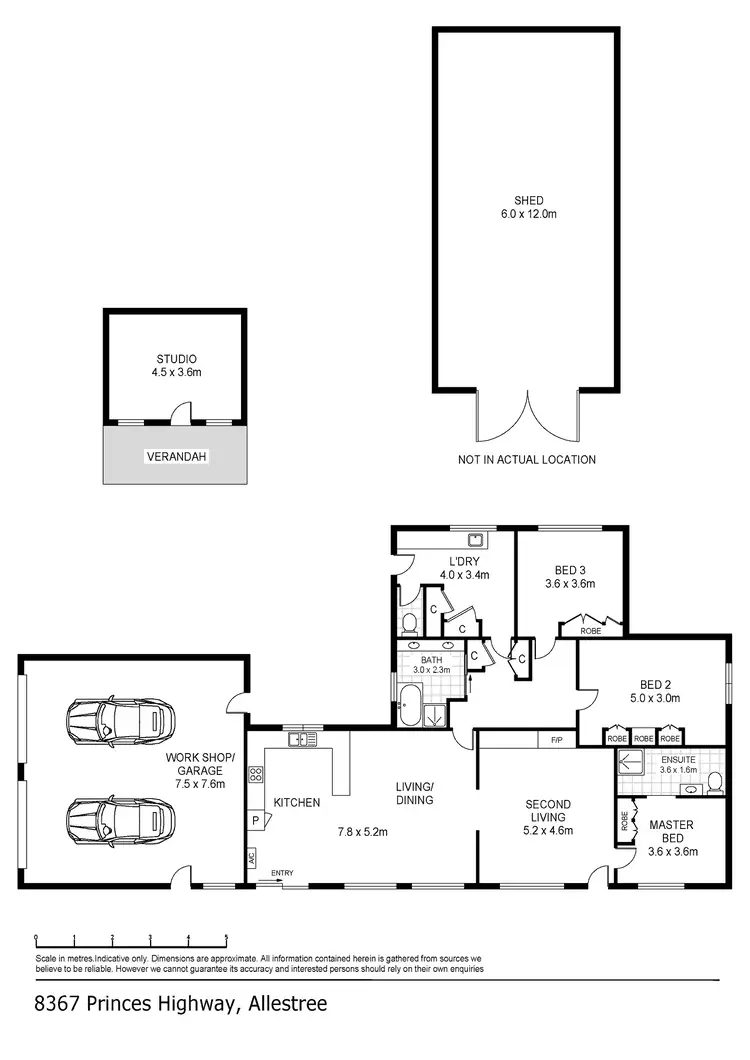 Floorplan of Homely house listing, 8367 Princes Highway, Allestree VIC 3305