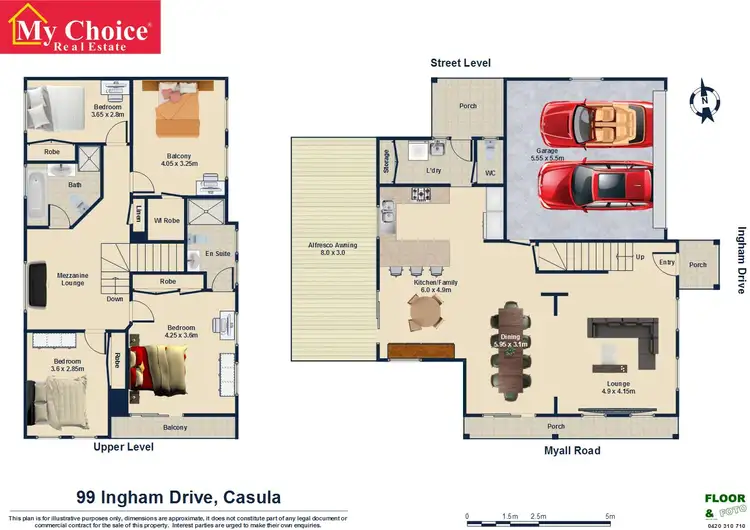 Floorplan of Homely house listing, 99 Ingham Drive, Casula NSW 2170