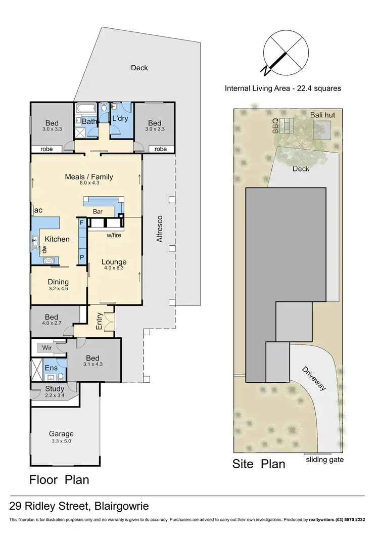 Floorplan of Homely house listing, 29 Ridley Street, Blairgowrie VIC 3942