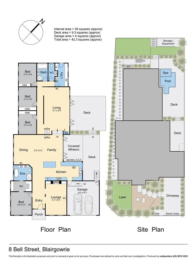 Floorplan of Homely house listing, 8 Bell Street, Blairgowrie VIC 3942