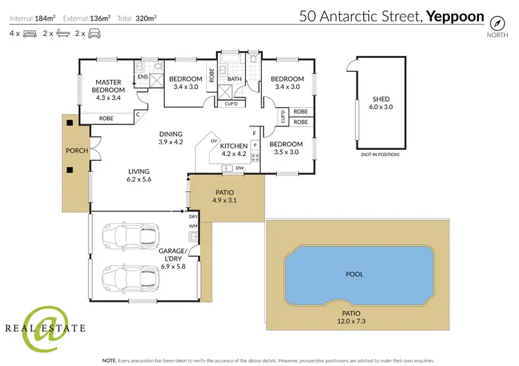 Floorplan of Homely house listing, 50 Antarctic Street, Yeppoon QLD 4703