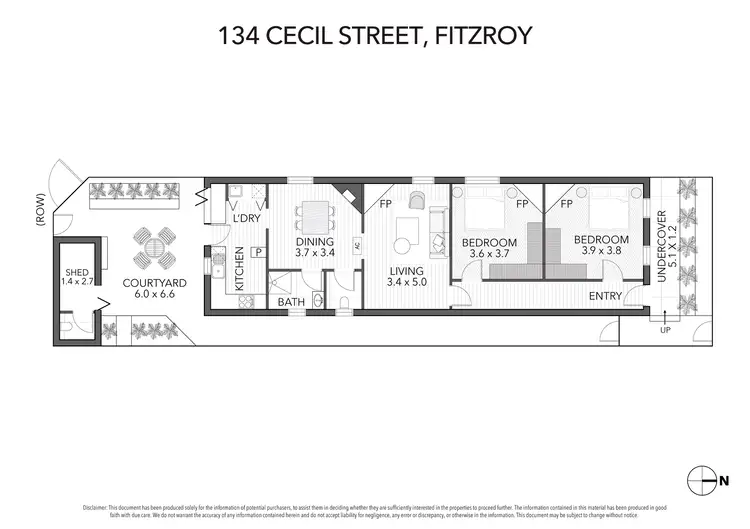 Floorplan of Homely house listing, 134 Cecil Street, Fitzroy VIC 3065