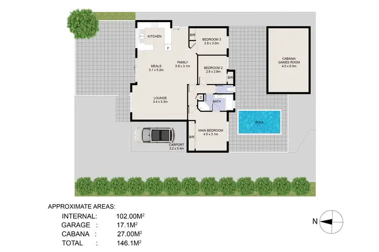 Floorplan of Homely house listing, 22a Bombard Street, Ardross WA 6153