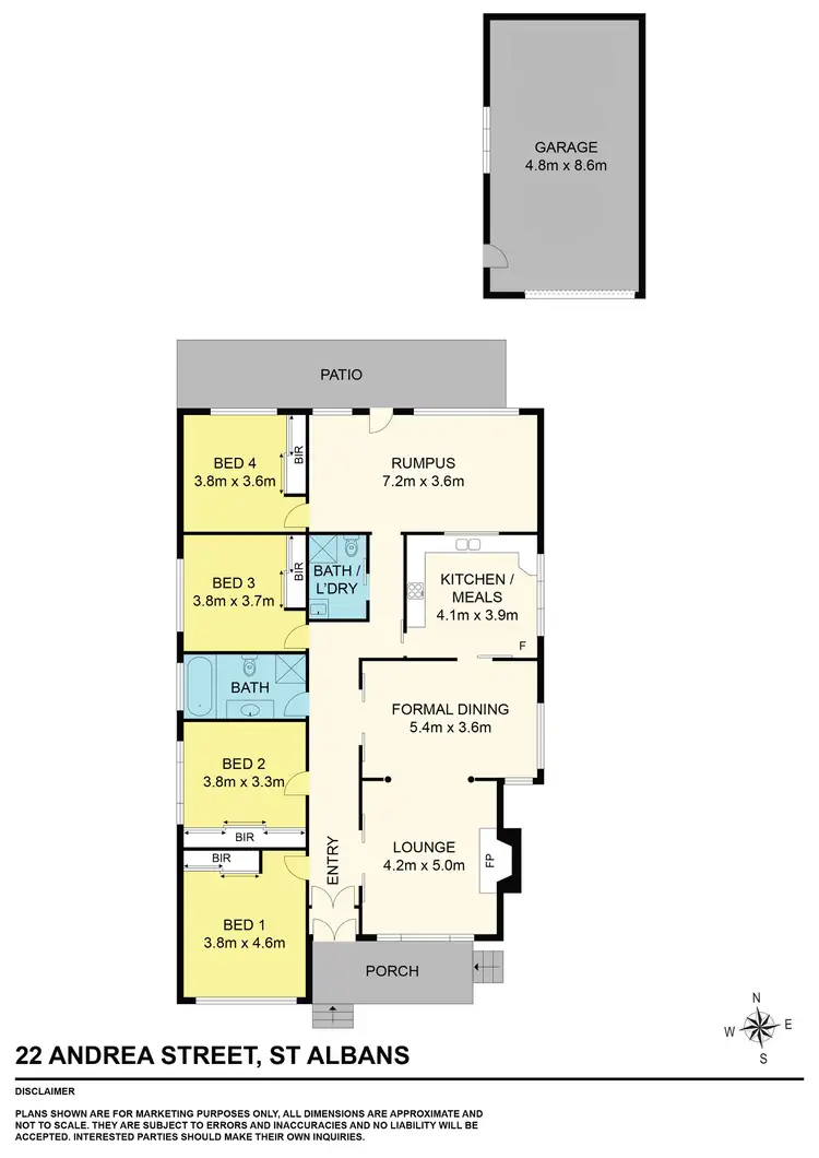 Floorplan of Homely house listing, 22 Andrea Street, St Albans VIC 3021