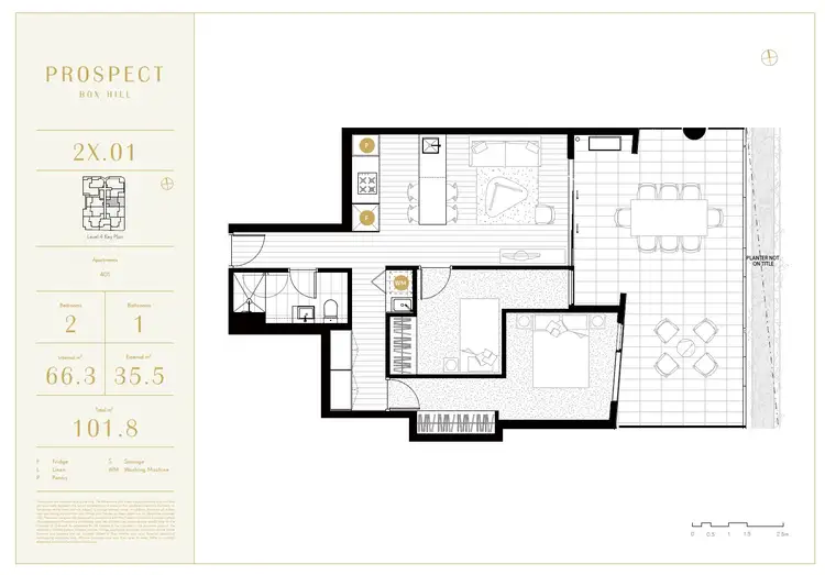Floorplan of Homely apartment listing, 401/9-11 Prospect St, Box Hill VIC 3128