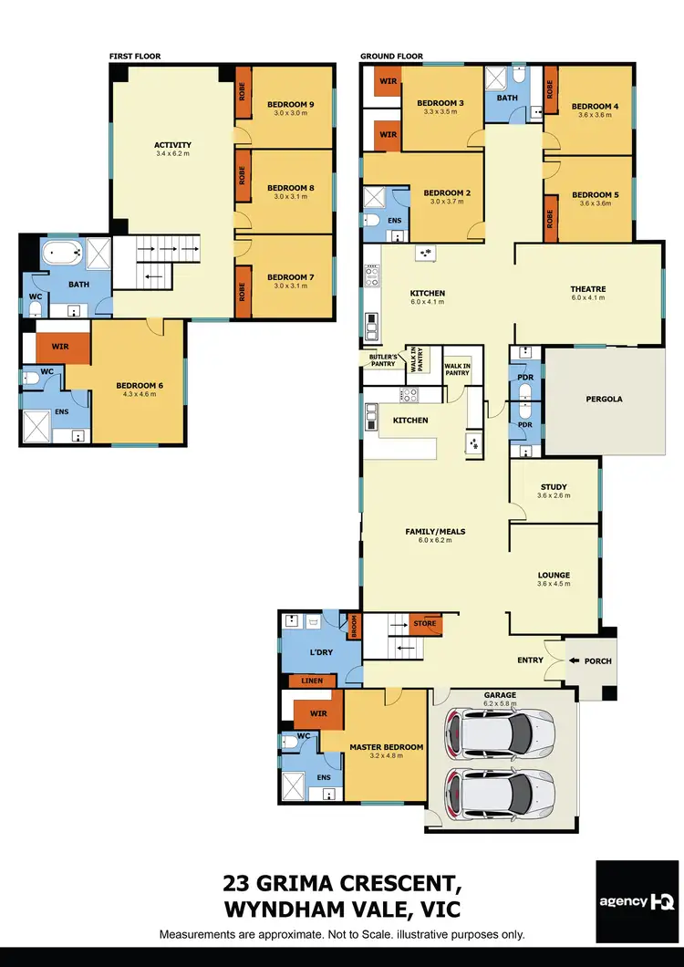 Floorplan of Homely house listing, 23 Grima Crescent, Wyndham Vale VIC 3024