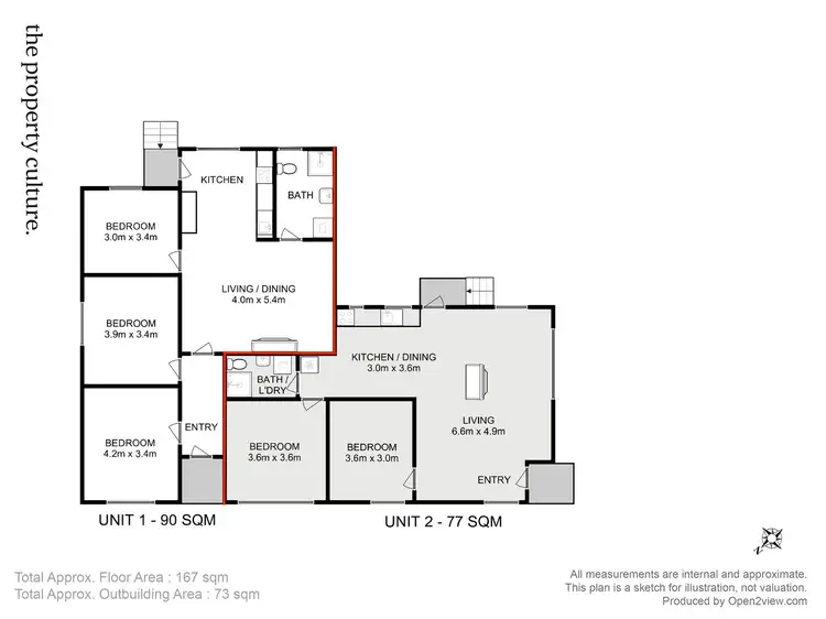 Floorplan of Homely unit listing, unit 1/2 Coleman Street, Franklin TAS 7113