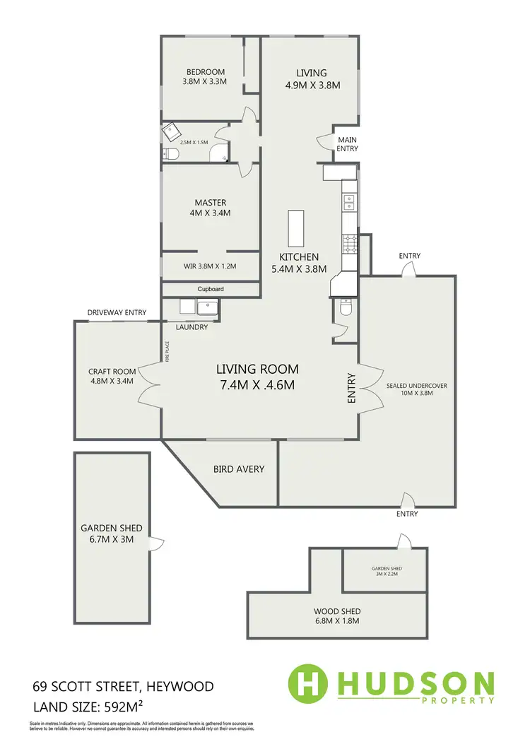 Floorplan of Homely house listing, 69 Scott Street, Heywood VIC 3304