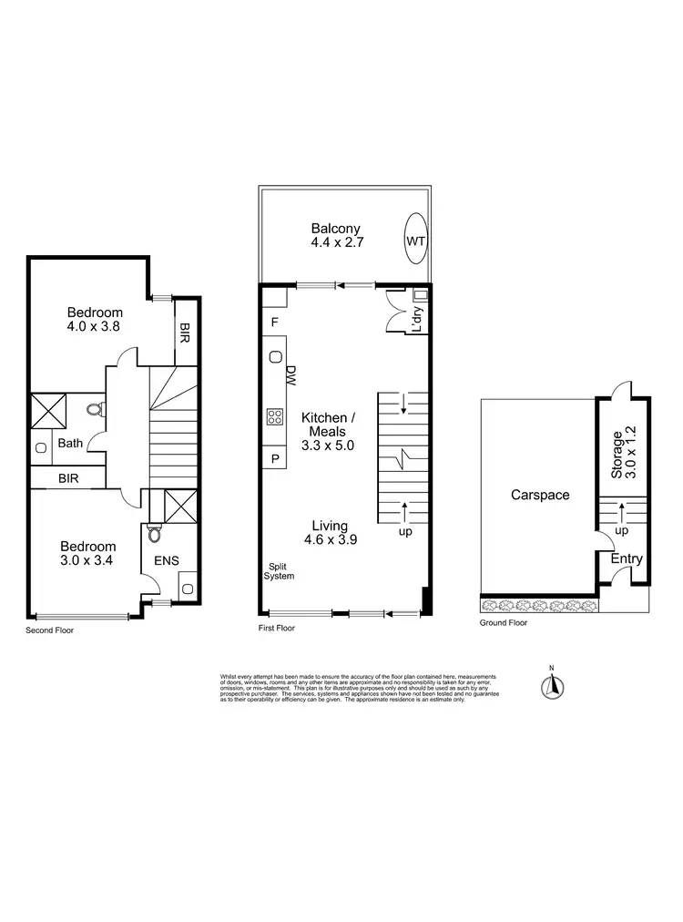 Floorplan of Homely townhouse listing, 42 Sylvester Grove, Preston VIC 3072